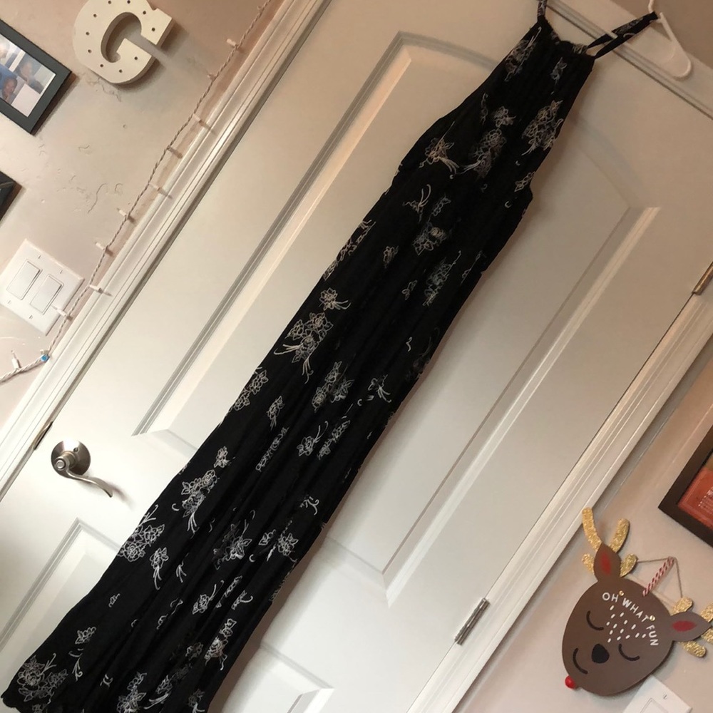 Black maxi dress